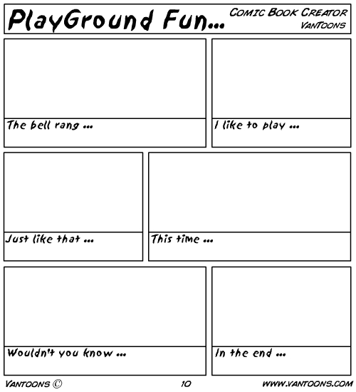 cartooning story worksheet