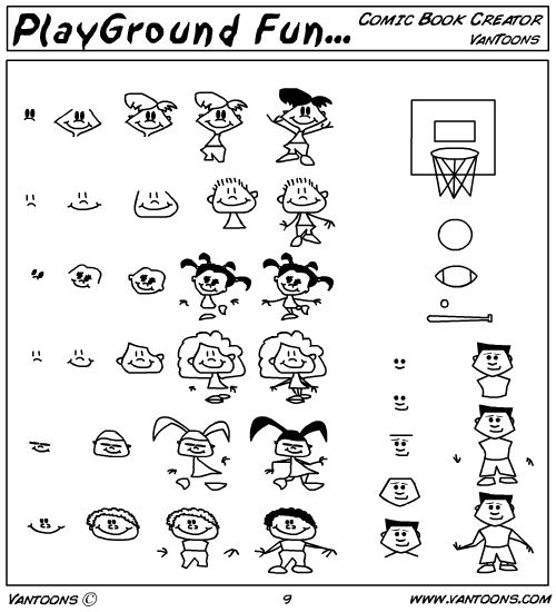 cartooning story worksheet