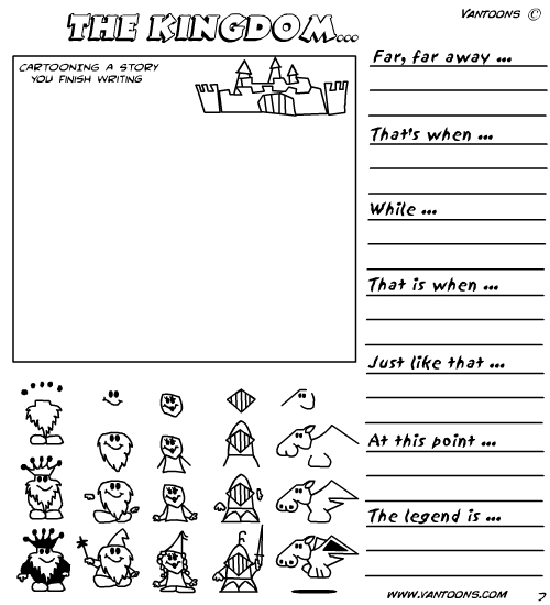 cartooning story sheet